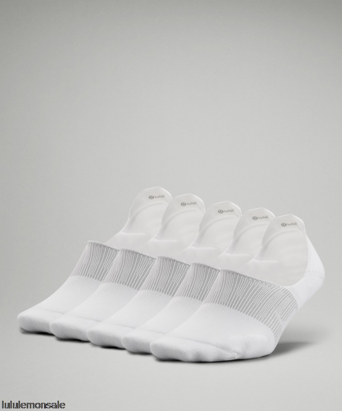 Lululemon Damen DELULU436 | Lululemon Deutschland White Power Stride No-show Socke Mit Active Grip 5er-pack Nur Online